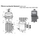 Kit de filtration ( 2 pattes + 2 vis) pour filtre à cartouche SWIMCLEAR C3020 C3025 C4020 C4025 C5020 C5025 - Num19