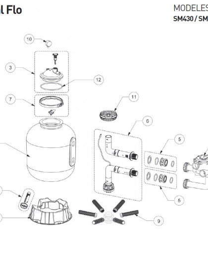 Socle pour filtre CRISTAL FLO - Num2