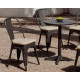 Salon de jardin industriel CUBANA table ronde + 4 chaises