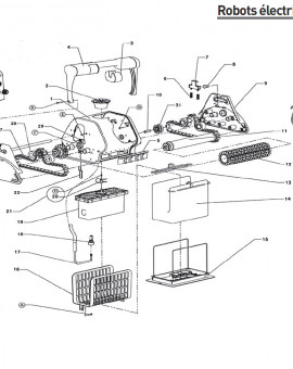 Roulement de roue pour robot DOLPHIN 2001 - Num11