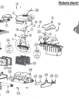 Roulement pour axe plat pour robot ZENIT 10 - Num20