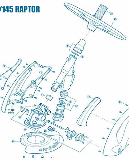 Polaris 140, 145, Raptor - Num 13 - Membrane