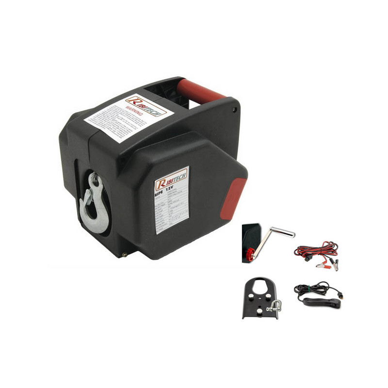 Treuil électrique à fixer 12 V 2200W capacité 1134 kg