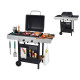 Barbecue Gaz et Plancha 2 feux 5kw