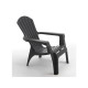 Fauteuil Adirondack couleur anthracite