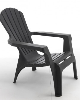 Fauteuil Adirondack couleur anthracite
