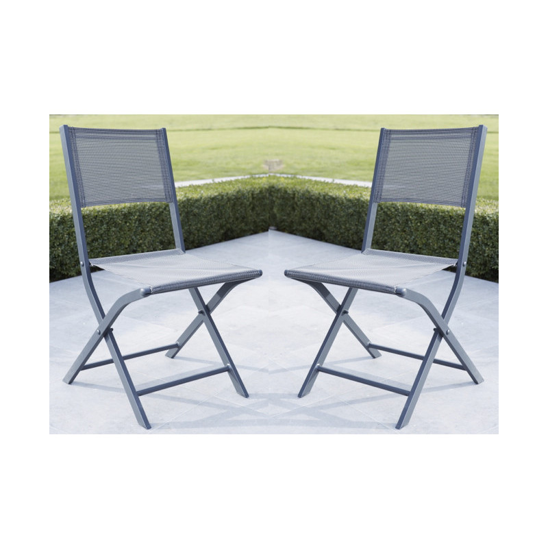 Chaises Pliantes en Aluminium Modulo (Lot de 2) - Wilsa