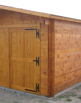 Garage Bois Madrier 42mm VECTURA de 19.03 m2 de 3.5x6.2m
