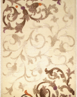 Tapis en Laine Vierge Modèle DAMA 625 CREME Rectangulaire - Dim. cm 200x300