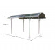 Carport ALUMINIUM toit 1/2 rond garantie 10 ans