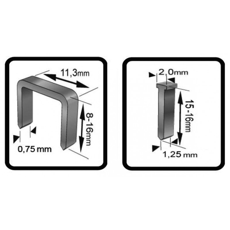 Agrafeuse cloueuse électrique 220-240V~ 50Hz 1000 agrafes et