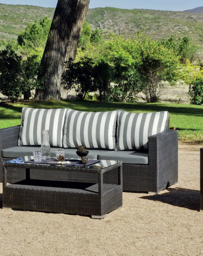 Salon de Jardin GRIS ANTHRACITE 5 places