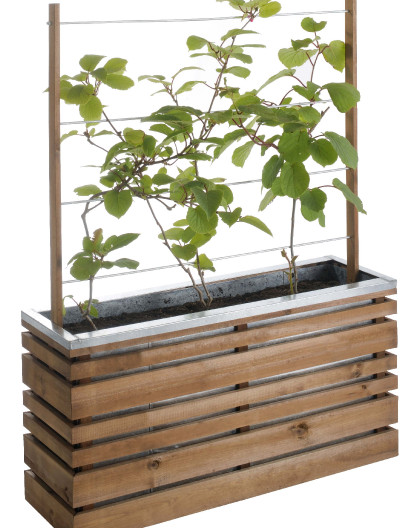 Jardinière en bois - 180 x 50 cm - 252 litres - OLEA 180 JARDIPOLYS