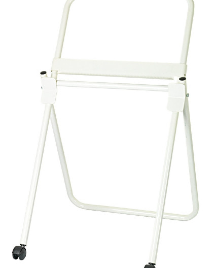 Dévidoir papier sur trépied avec roues