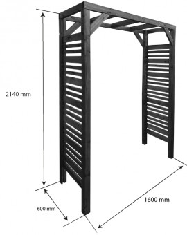 Pergola bois LIGN Z