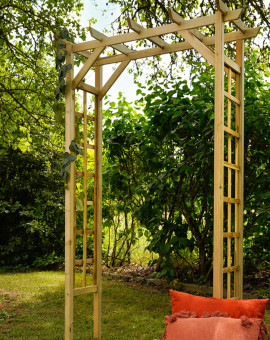 Pergola bois clair PASSIFLORE