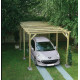 Carport bois clair MARANELLO