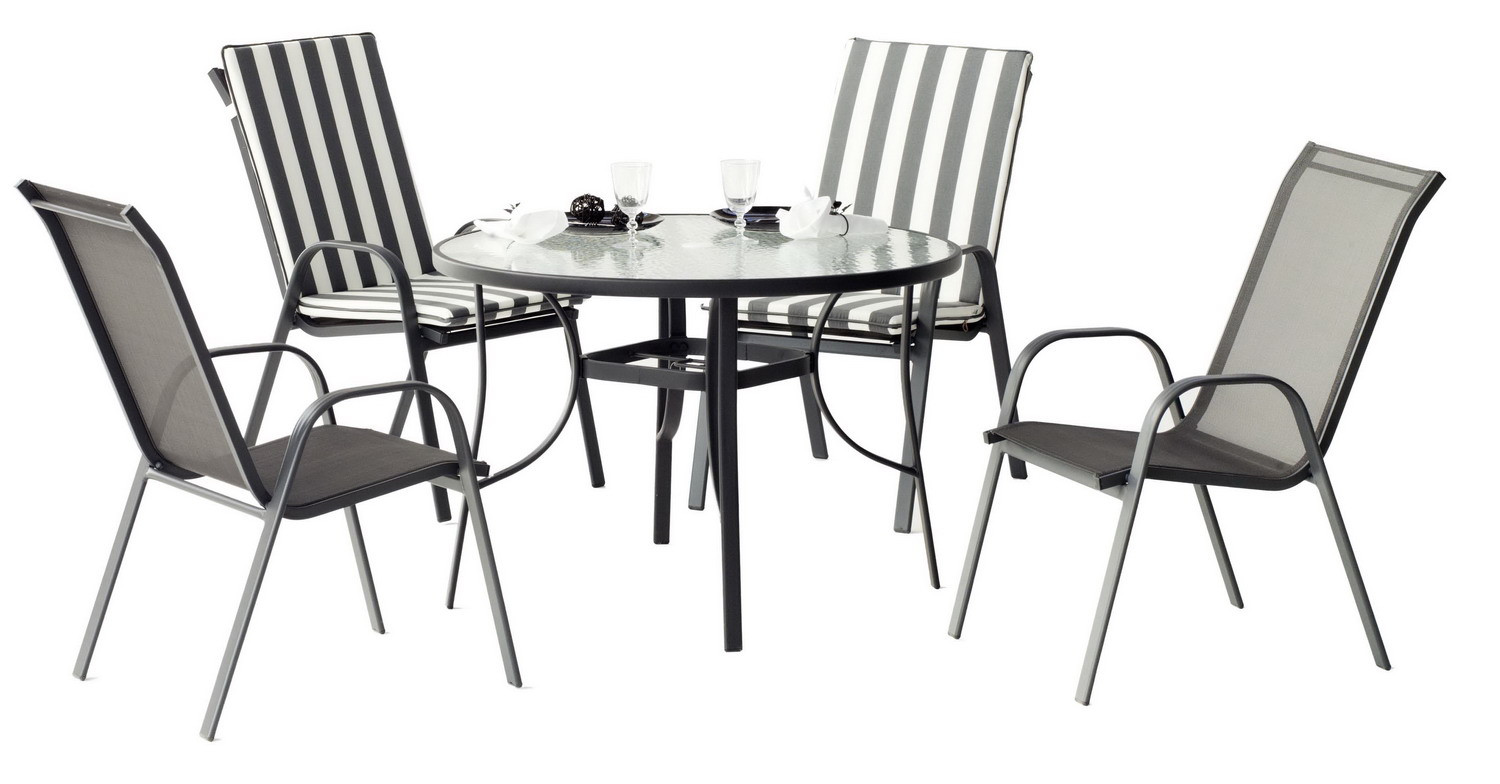 Jardin PlacesAluminium De Salon Odesa Hevea 4 Mobilier wOnkN08PX