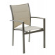 Fauteuil de jardin fauteuil à manger Modulo 1 place(s) Taupe