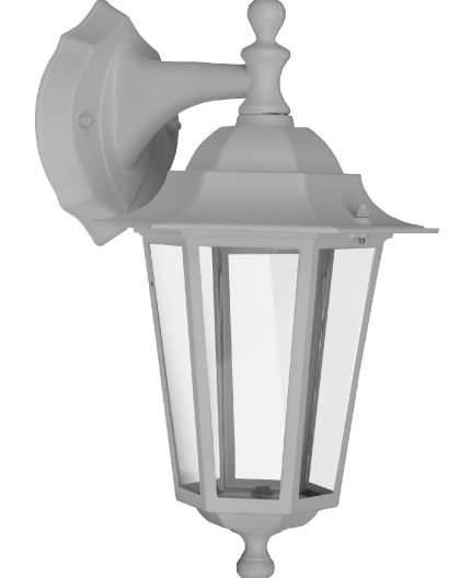 APPLIQUE DESCENDANTE E27 60W - BLANC