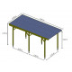 Carport pour Camping Car 760x340cm