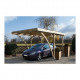 Carport Milano Uno cintré + couverture 510 x 320 x 259 cm