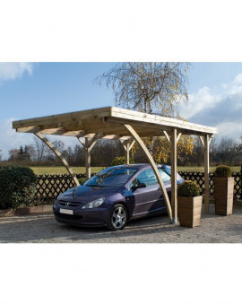 Carport Milano Uno cintré + couverture 510 x 320 x 259 cm