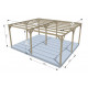 Carport auportant double MONZA  510 x 608 x 240 cm