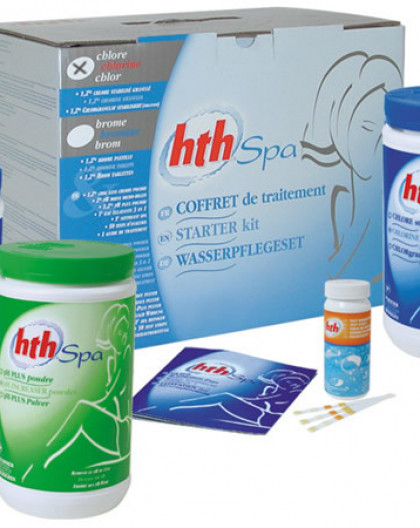 Pour Spa au Chlore Kit HTH Complet de traitement (environ 3-4mois)