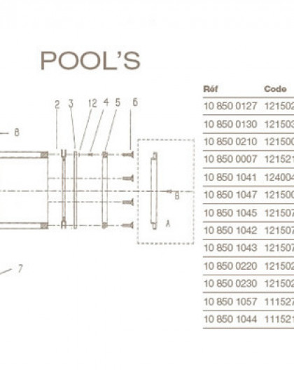 Clapet de Réglage de Débit Skimmer POOLS