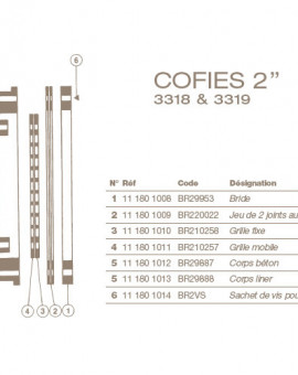 Corps Liner Refoulement COFIES 3318 et 3319, 2, BR29888