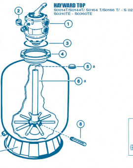 Filtre Top - Num 8 - Crépine pour S0310TE et S0360TE 235 mm
