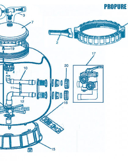 Filtre S21 et S25 - Num 8 - Joint torique de couvercle