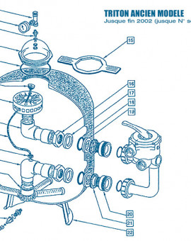 Filtre Ancien Modèle - Num 11 - Tube de distribution inférieur pour TR60