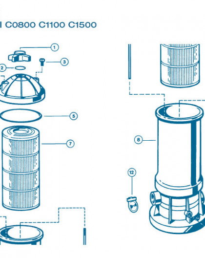 Filtre Gamme Star Clear II - Num 5 - Joint couvercle