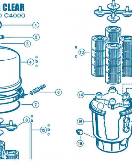 Filtre Gamme Super Star Clear - Num 4 - Tête de filtre pour C4000