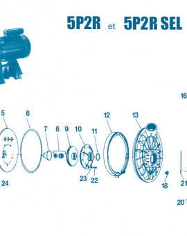 Pompe 5P2R SEL - Num 5 - Plateau détanchéite