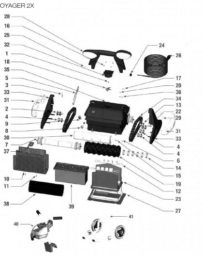 Sac blanc mailles moyennes pour VOYAGER 2X, sur image Num 23