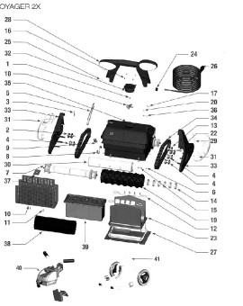 Brosse mousse noire pour VOYAGER 2X, sur image Num 19