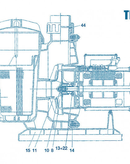 Pompe Tifon - Num 8 - Turbine 3 - 4 CV mono