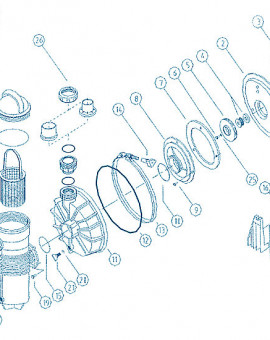 Pompe Challenger - Num 17 - Adaptateur support pour P-CHL-071 à 073