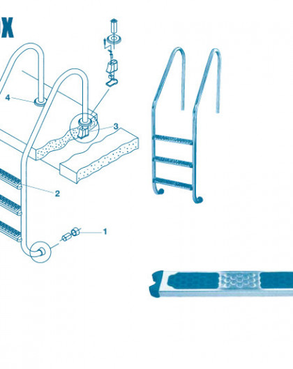 Echelle - Marche Inox Anti Derapante