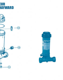 Distributeur Chimique CL0100 Euro - Num 4 - Couvercle