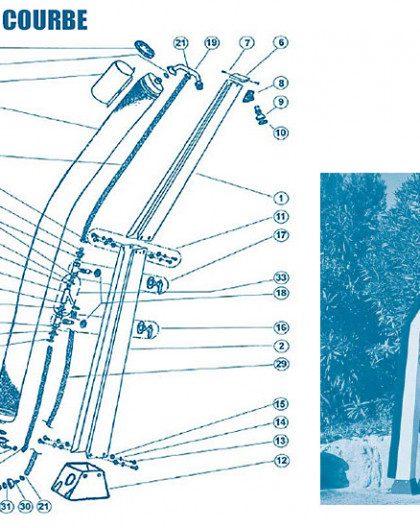 Douche Courbe - Num N.R. - Kit hydraulique corps haut (Num 19 - 20 et 34)