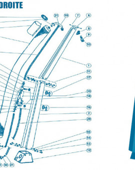 Douche Droite - Num 7 - Vis fixation couvercle