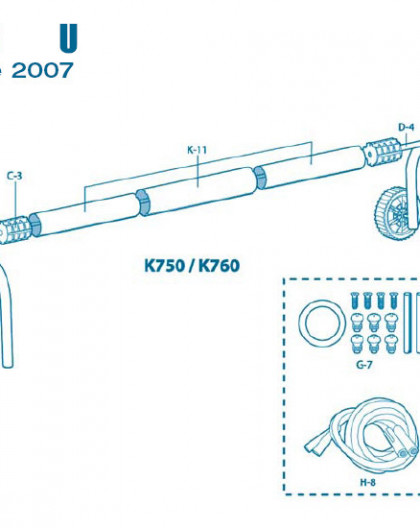 Pour Enrouleur Modèle U à partir 2007 - Num G-7 - Kit de visserie