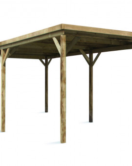 Carport 1 voiture Evolution-1 avec couverture 520x300cm H244cm