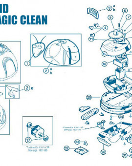 Aquadroid Elite et Magic Clean - Num 13 - Jeu de 6 vis coque