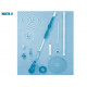 Manta II - Num 14 - Pied flexible bleu