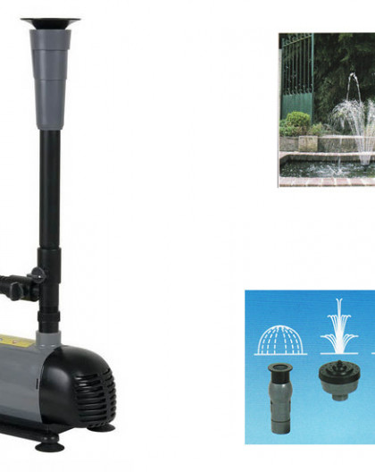 Pompe Fontaine + Préfiltre+ Jets d'eau 1500 l/h - 25W Hauteur Jet